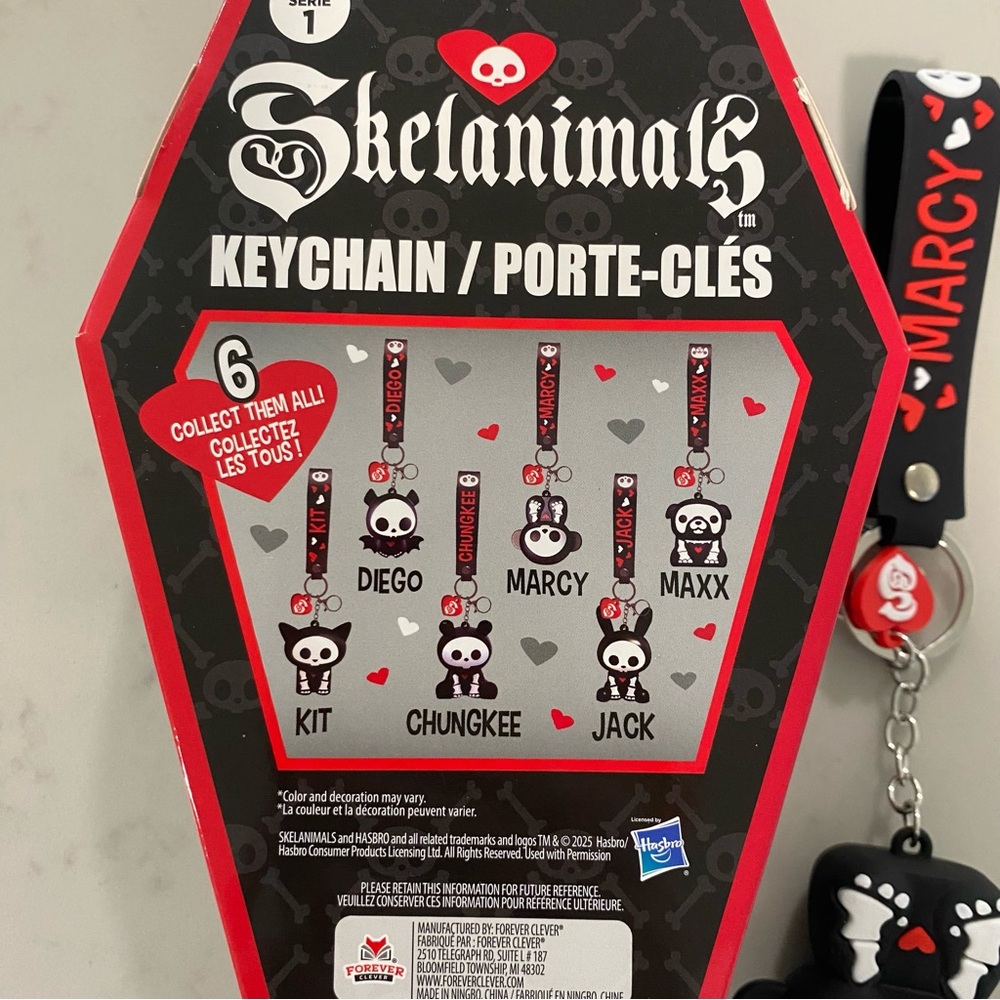 NWT - Marcy - Skelanimals Bag Charm/Keychain - Monkey - Picture 4 of 7